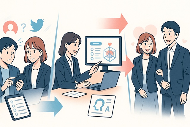 結婚相談所の集客から成婚まで。診断コンテンツの具体的な活用フロー