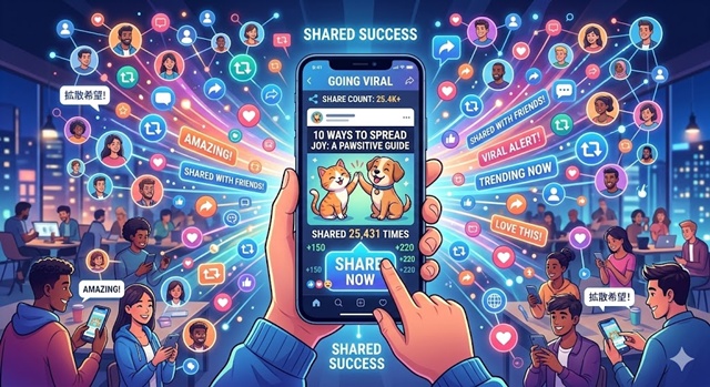 SNSで本当に拡散するのは「シェアしたくなるコンテンツ」