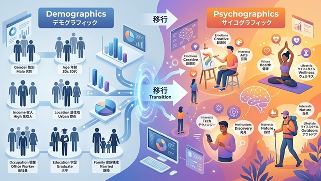 デモグラフィックから「サイコグラフィック」への移行